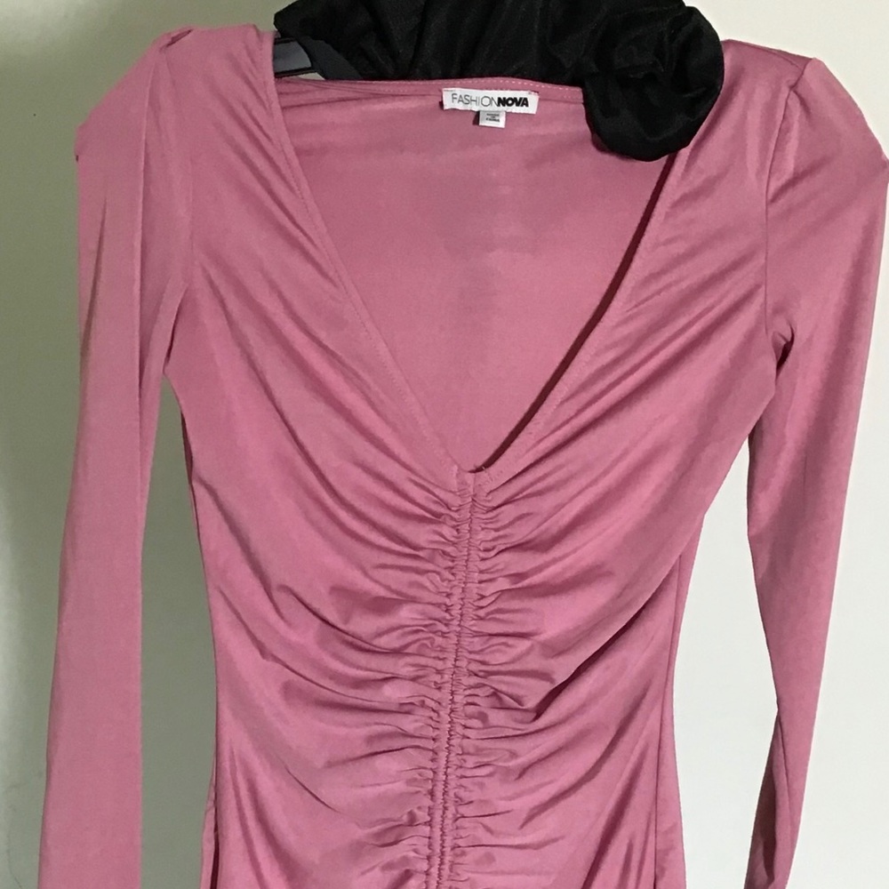 Fashion move pink ruffle dress